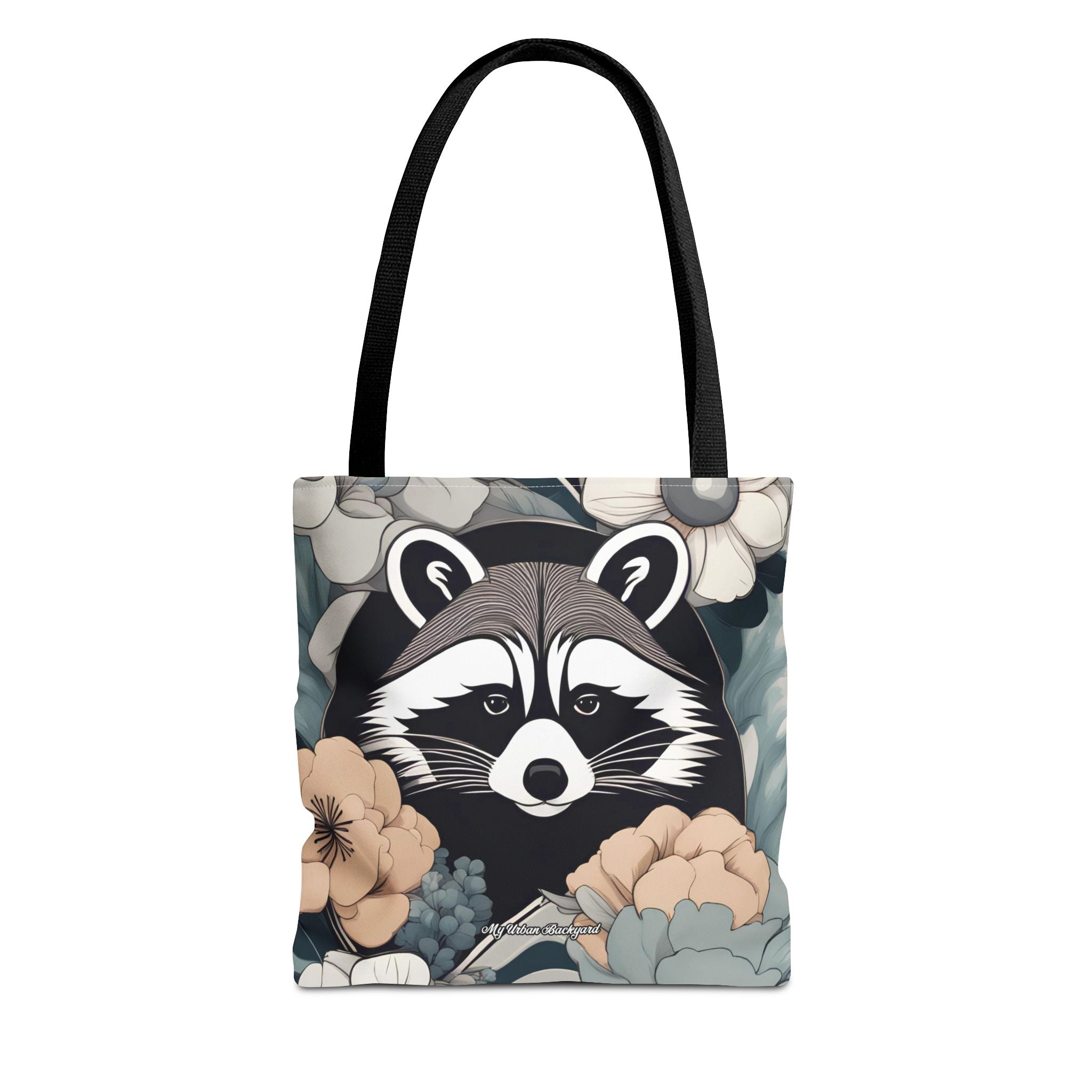 Rocco Pawsley, Raccoon Tote Bag with Cotton Handles For Everyday Use, 3 Sizes