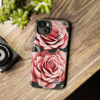 Pink Rose Flowers, Cell Phone Case - Apple, Samsung or Google Pixel
