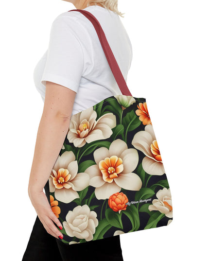 Pretty Flowers Tote Bag with Cotton Handles For Everyday Use, 3 Sizes