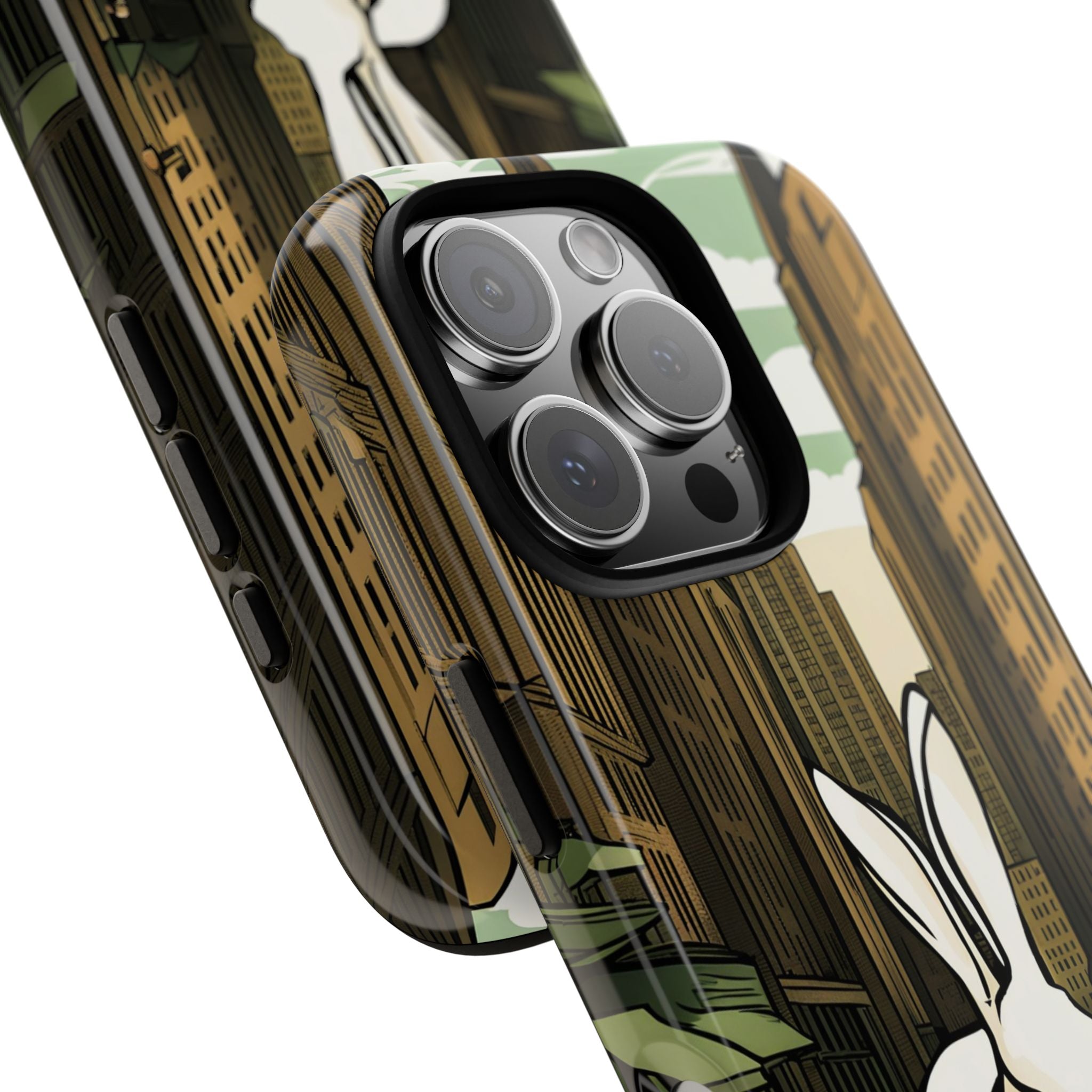 White Rabbit on a City Street, Cell Phone Case - Apple, Samsung, Google Pixel