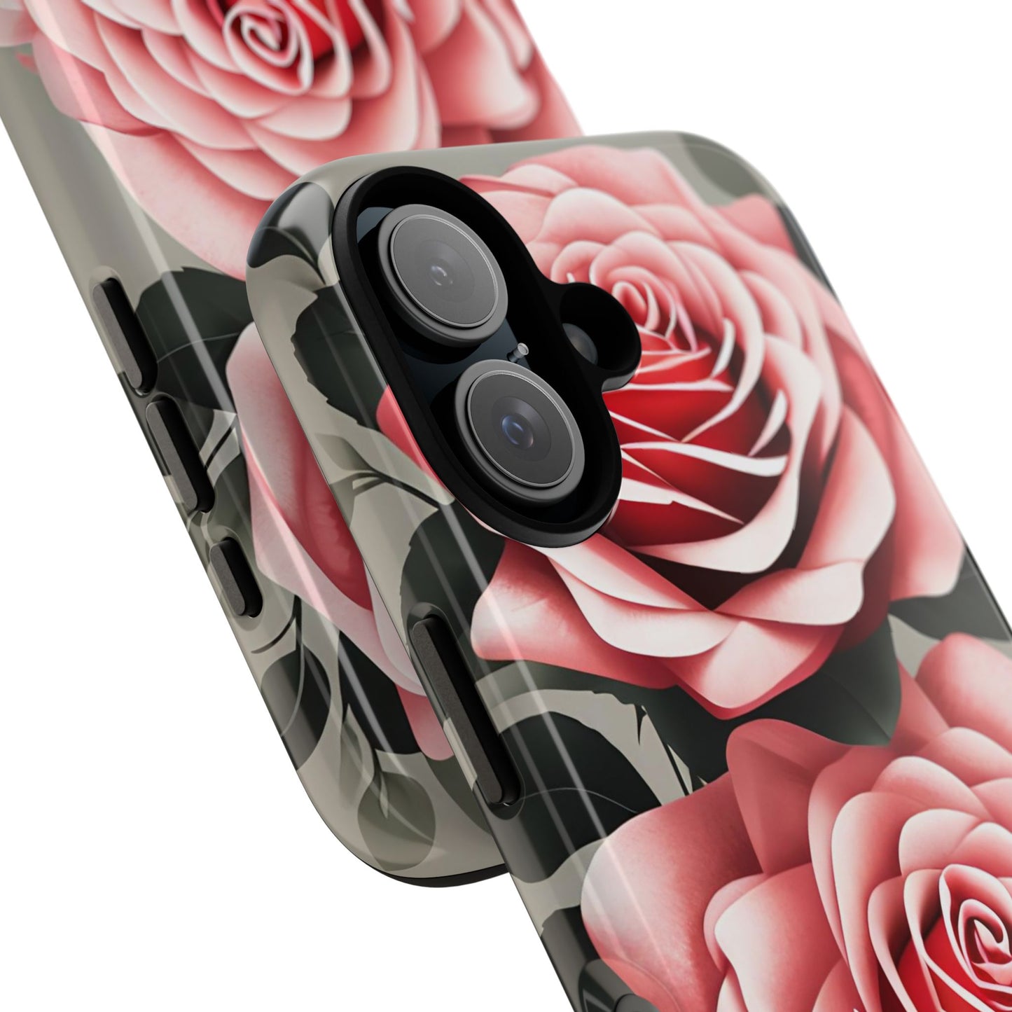 Pink Rose Flowers, Cell Phone Case - Apple, Samsung or Google Pixel