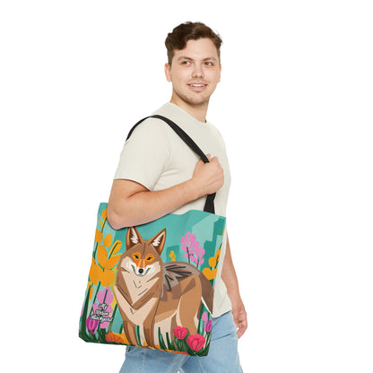 Reusable Tote Bag for Everyday Use, Shoulder Bag w Cotton Handles - Urban Coyote