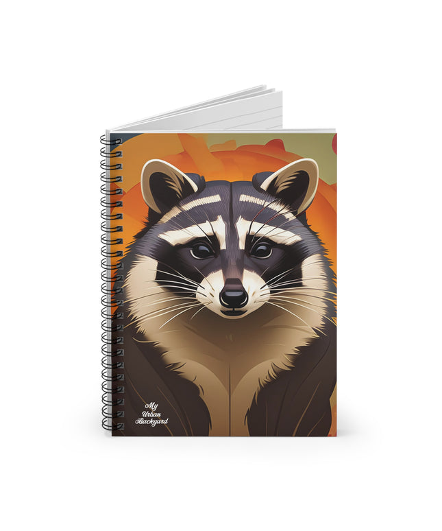 Raccoon at Sunset, Spiral Notebook Journal - Write in Style