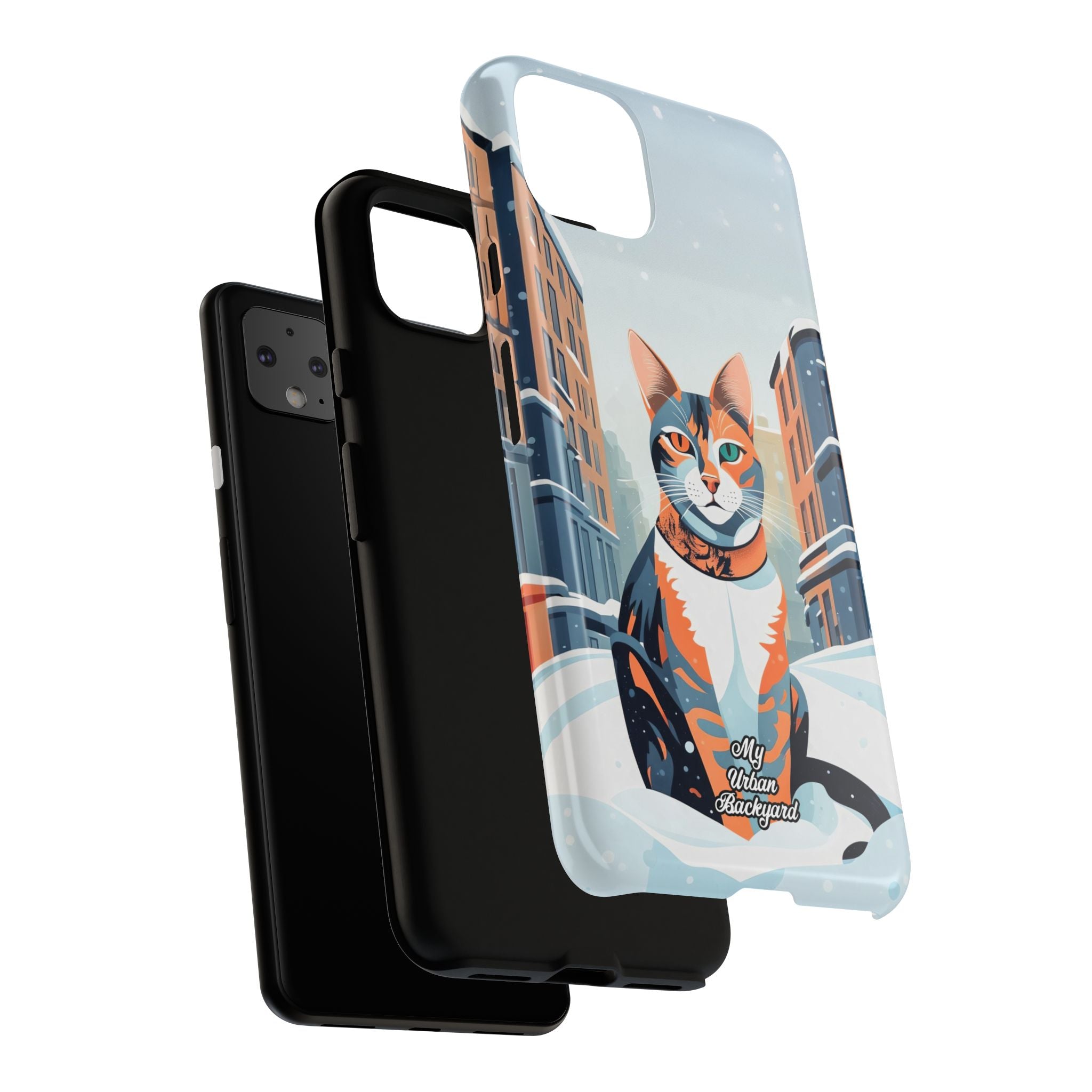 Claws Pawson in the Snow, Cell Phone Case - Apple, Samsung, Google Pixel