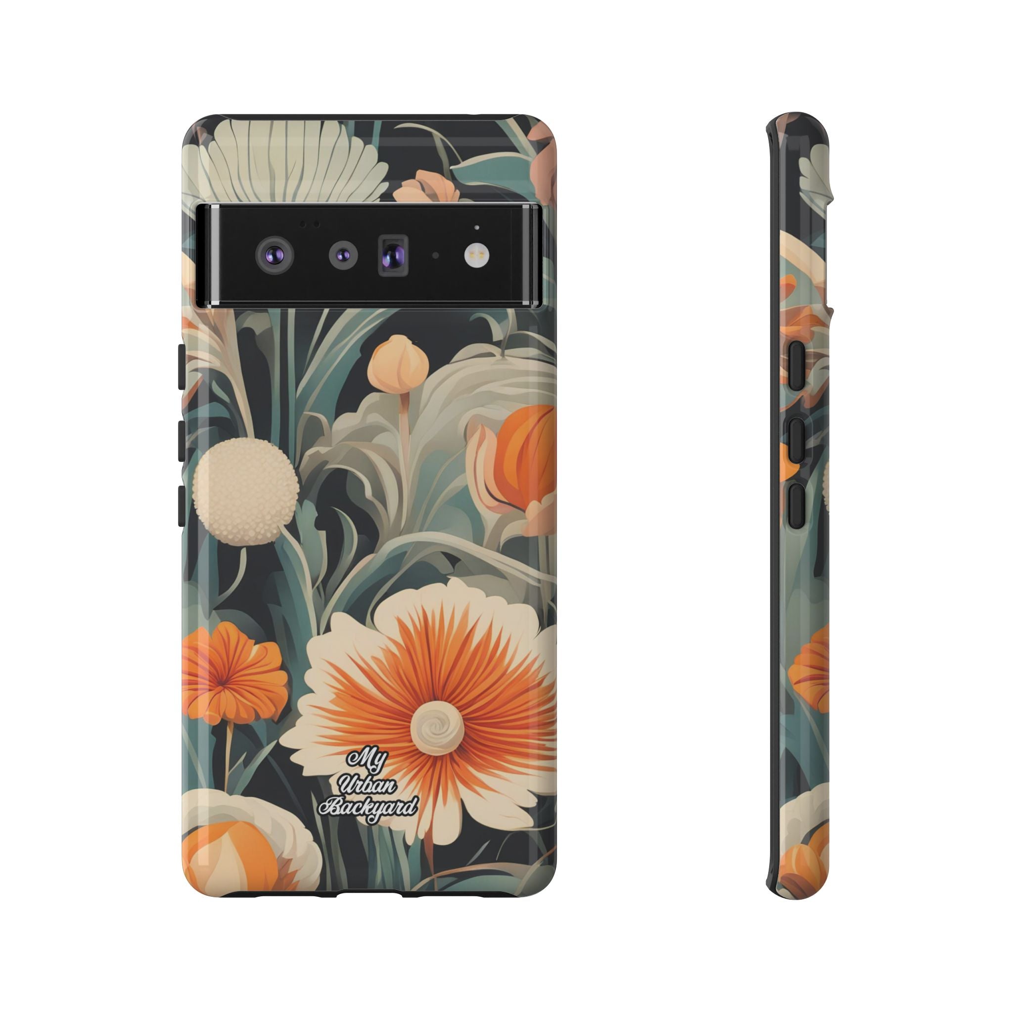 Orange and White Flowers, Cell Phone Case - Apple, Samsung, Google Pixel