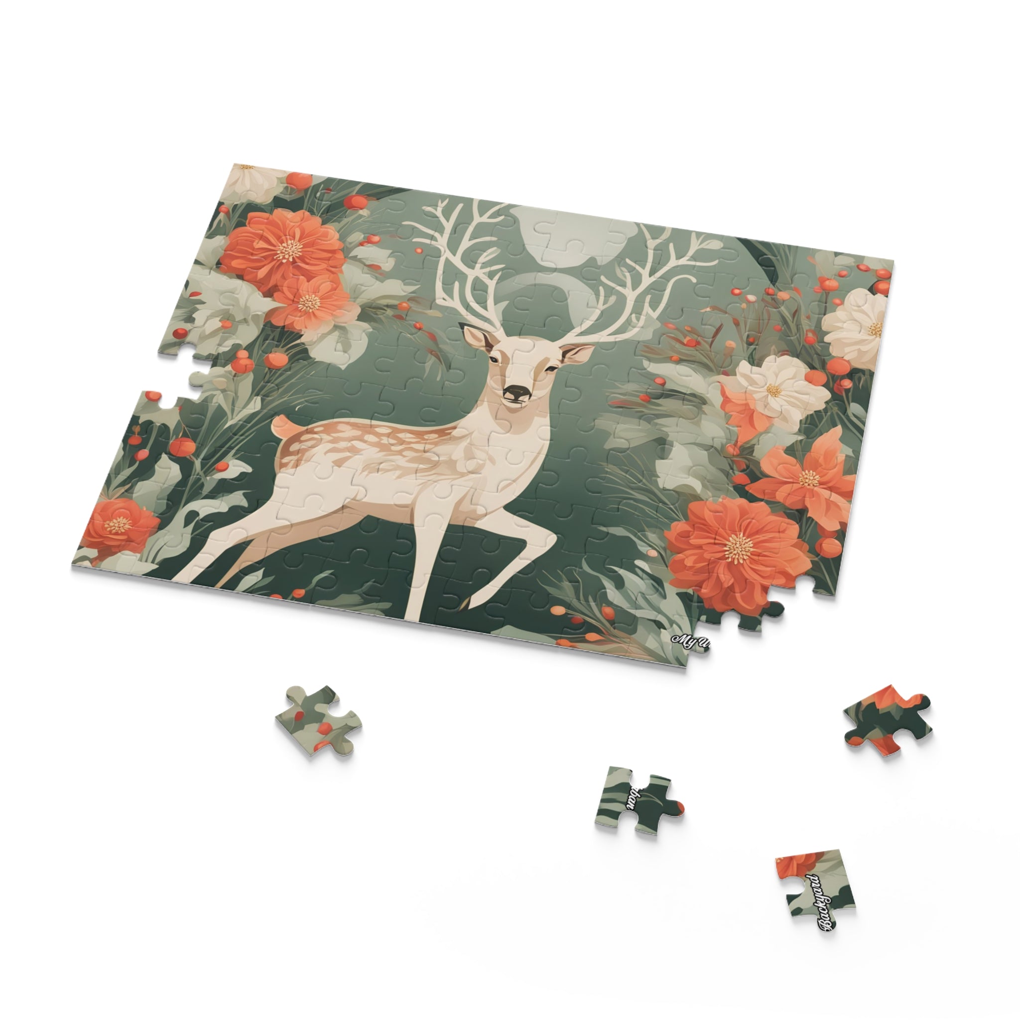Holiday Deer, Jigsaw Puzzle, (120, 252, or 500-Piece)