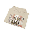 Cute Tabby Kittens Hooded Sweatshirt, Cozy Gift for Pet Owners, Cat Mom Hoodie, Cute Cat Sweatshirt, Cat-Themed Apparel, Animal Lover Gift