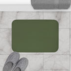 Moss Green Memory Foam Bath Mat — Soft Absorbent Bathroom Rug, 2 sizes