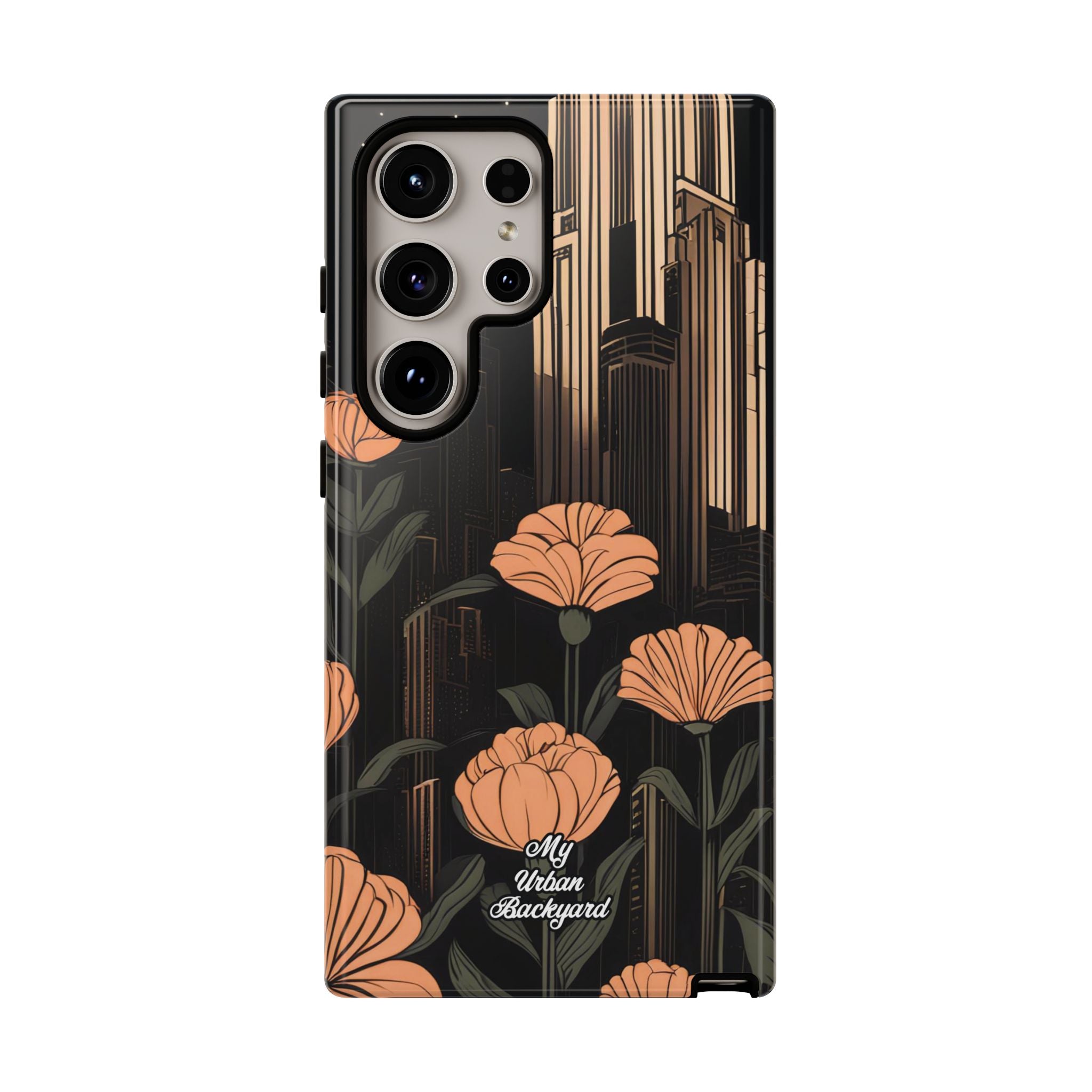 Urban Evening with Flowers, Cell Phone Case