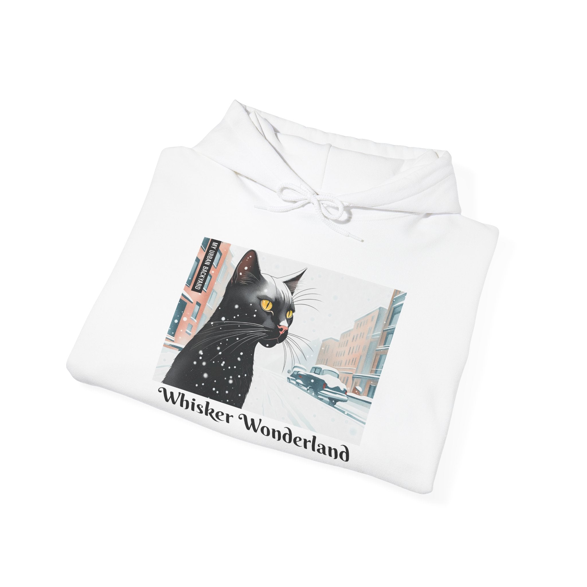 Whisker Wonderland Cat Hoodie, Cozy Graphic Sweatshirt for Cat Lovers, Perfect Gift for Pet Owners, Casual Wear, Unique Art Apparel