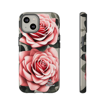 Pink Rose Flowers, Cell Phone Case - Apple, Samsung or Google Pixel