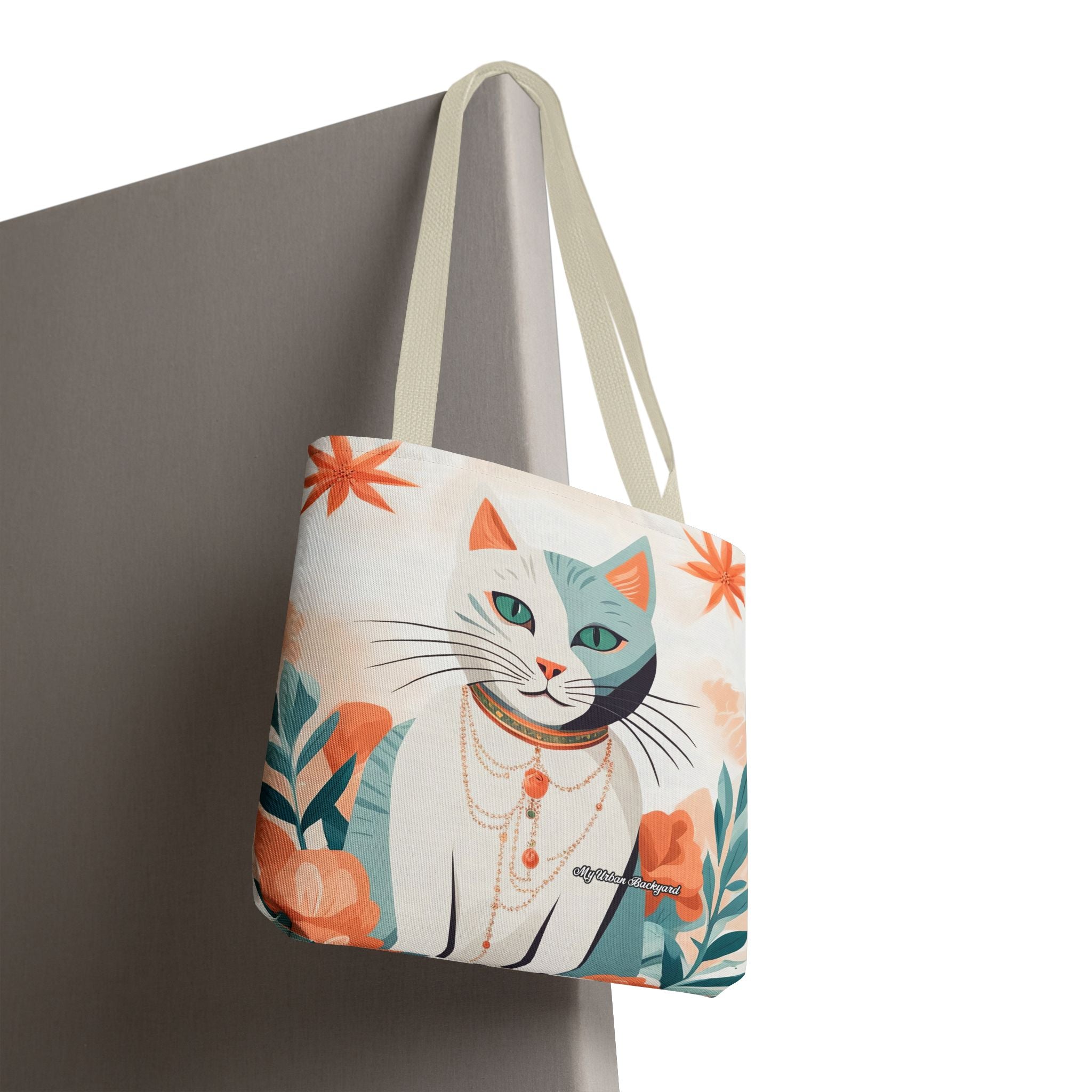 Whiskers, Cat Tote Bag with Cotton Handles For Everyday Use, 3 Sizes