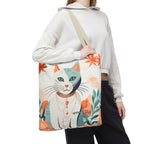 Whiskers, Cat Tote Bag with Cotton Handles For Everyday Use, 3 Sizes