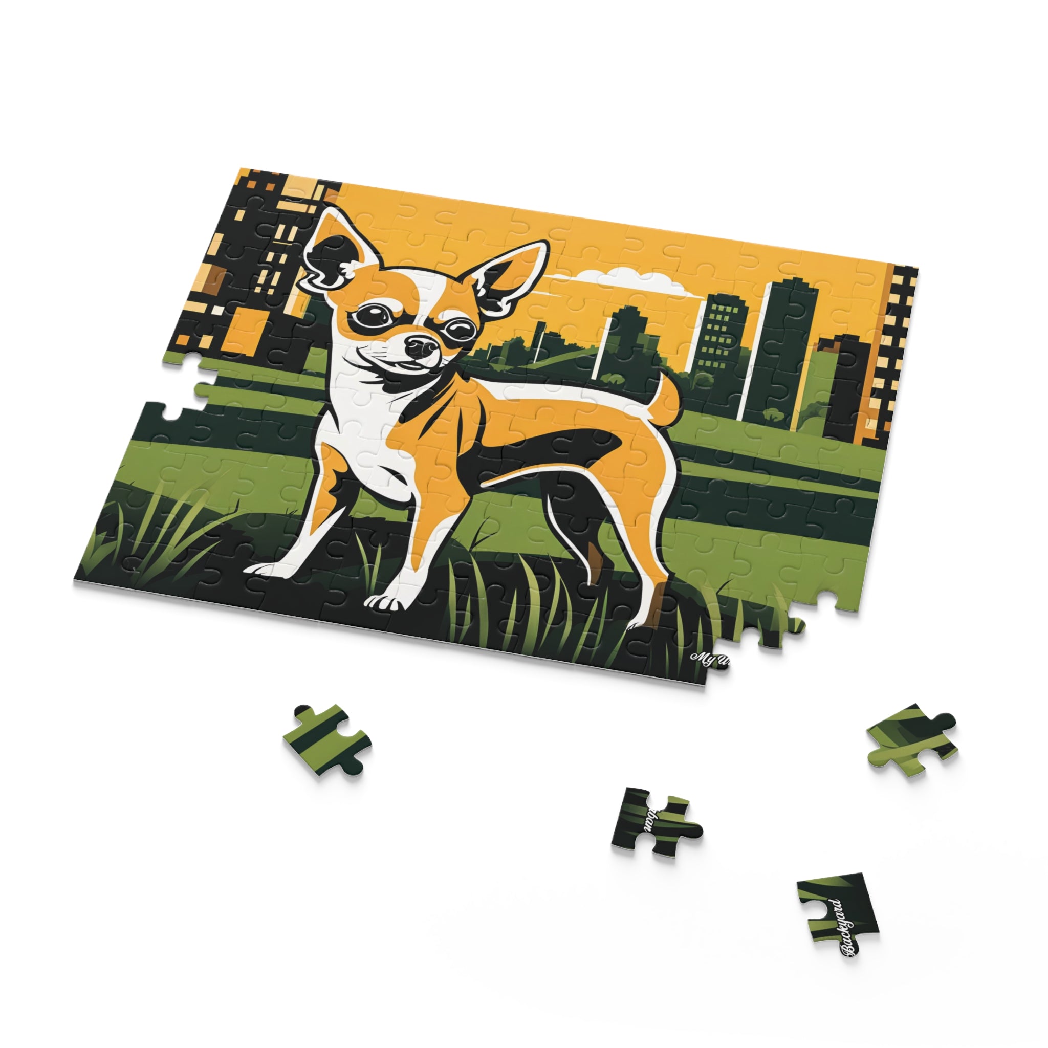 Urban Chihuahua, Jigsaw Puzzle, (120, 252, or 500-Piece)