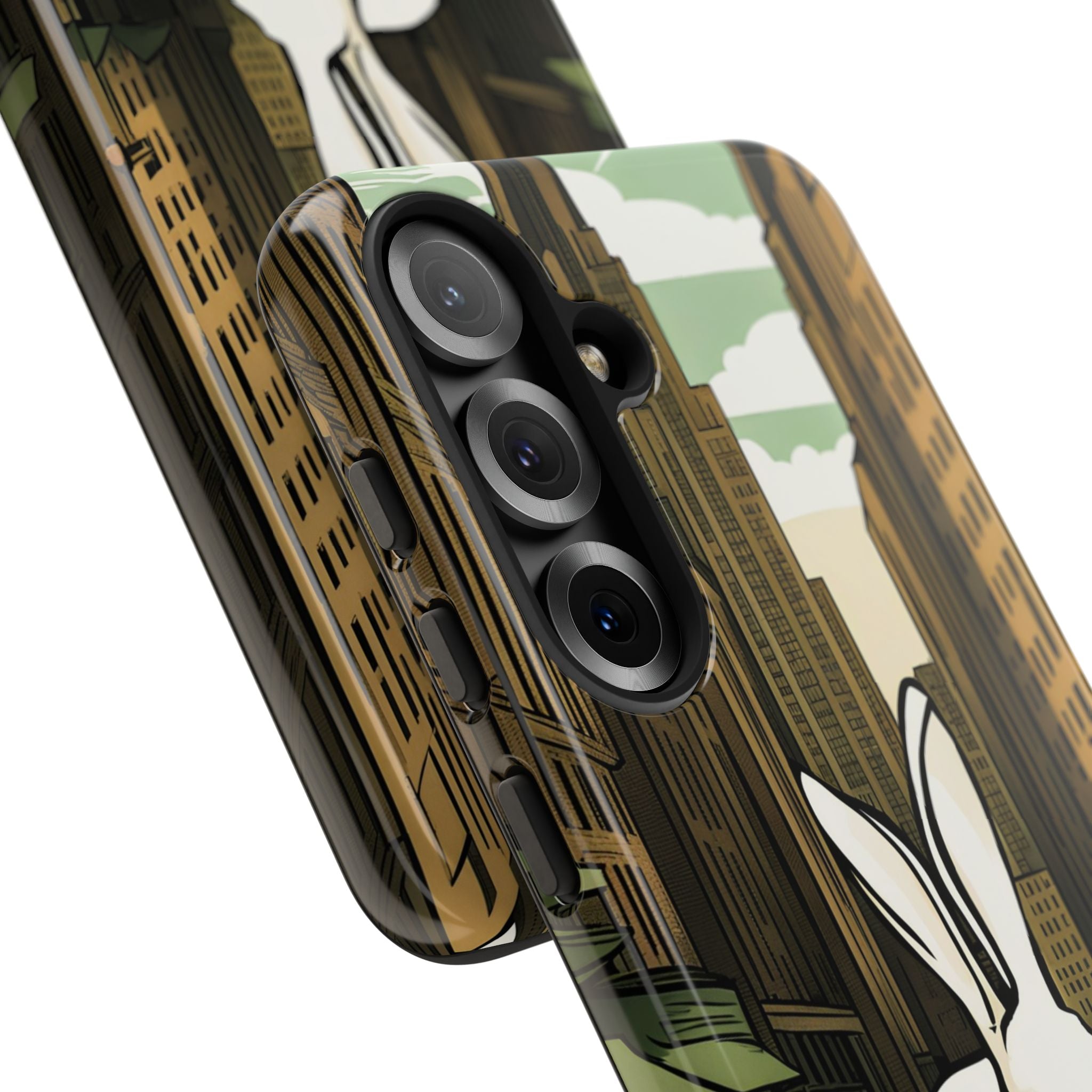 White Rabbit on a City Street, Cell Phone Case - Apple, Samsung, Google Pixel