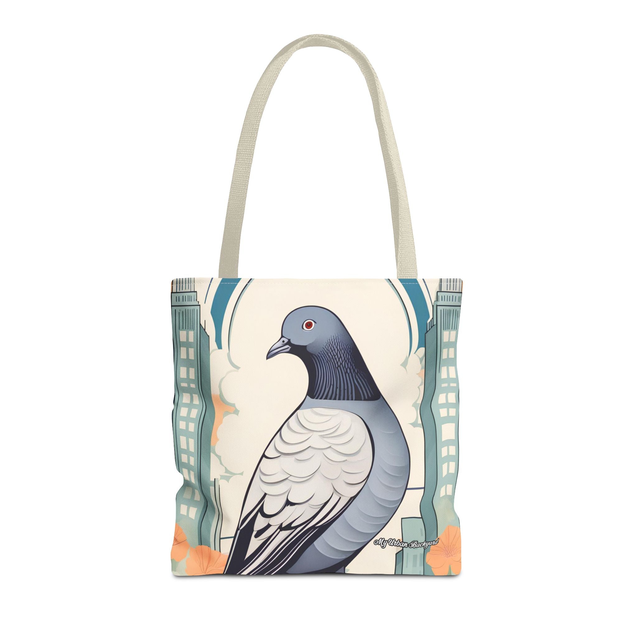 City Pigeon, Bird Tote Bag with Cotton Handles For Everyday Use, 3 Sizes