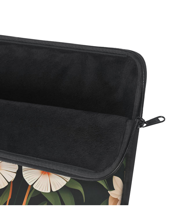Art Deco Flowers, Laptop Carrying Case, Top Loading Sleeve for School or Work