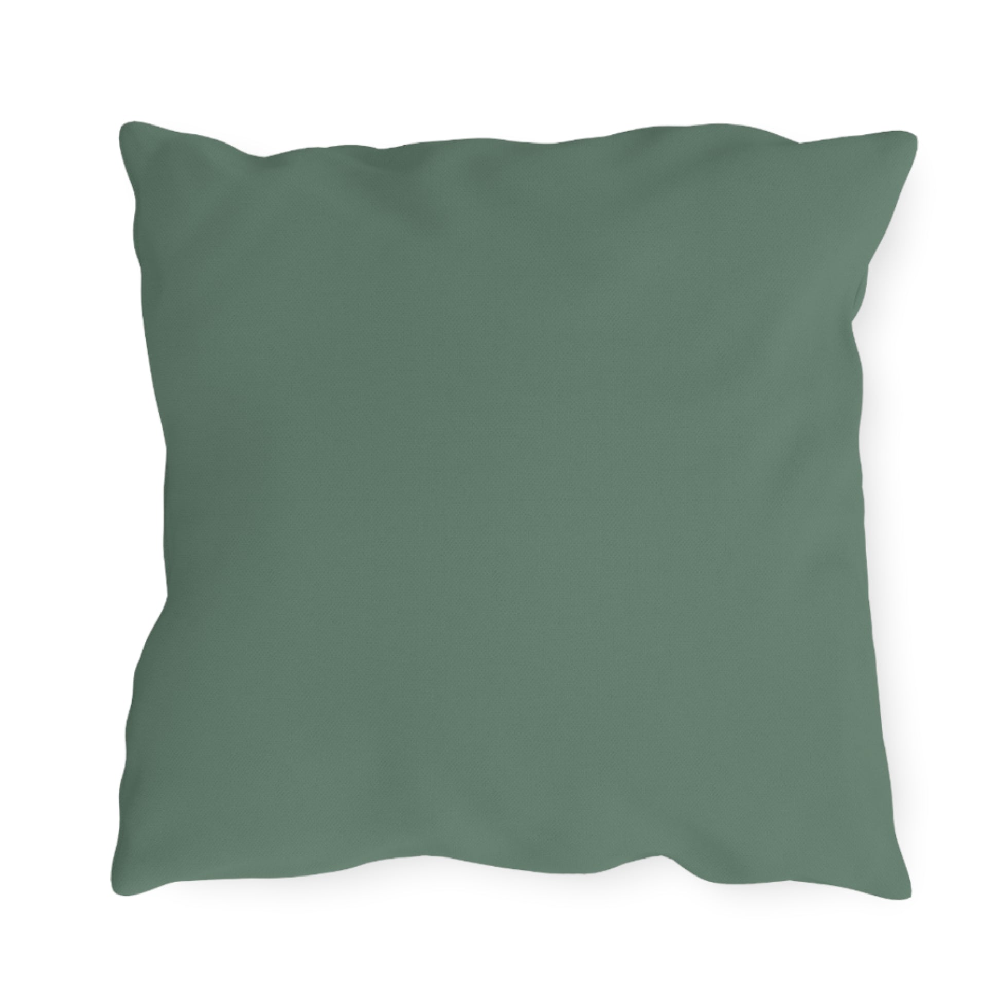 Blanca Purrington, Cat Throw Pillow, Slate Green accent color, Indoor/Outdoor Decor for Home or Office