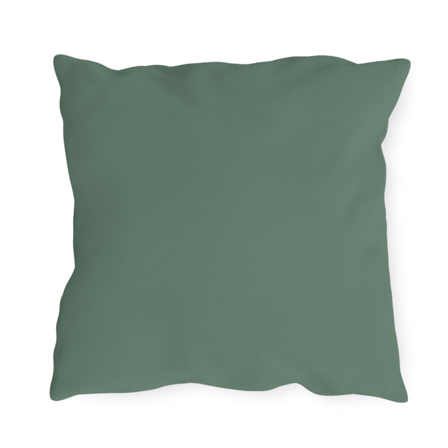 Green-Eyed Cat, Slate Green accent color, Throw Pillow, Indoor/Outdoor Decor for Home or Office