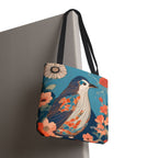 Colorful Bird Tote Bag with Cotton Handles For Everyday Use, 3 Sizes