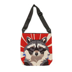 Ziggy Starspaws, Raccoon Tote Bag with Adjustable Strap - Trendy and Versatile
