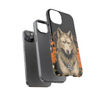 Wolf with Flowers, Animal Cell Phone Case - Apple, Samsung, Google Pixel