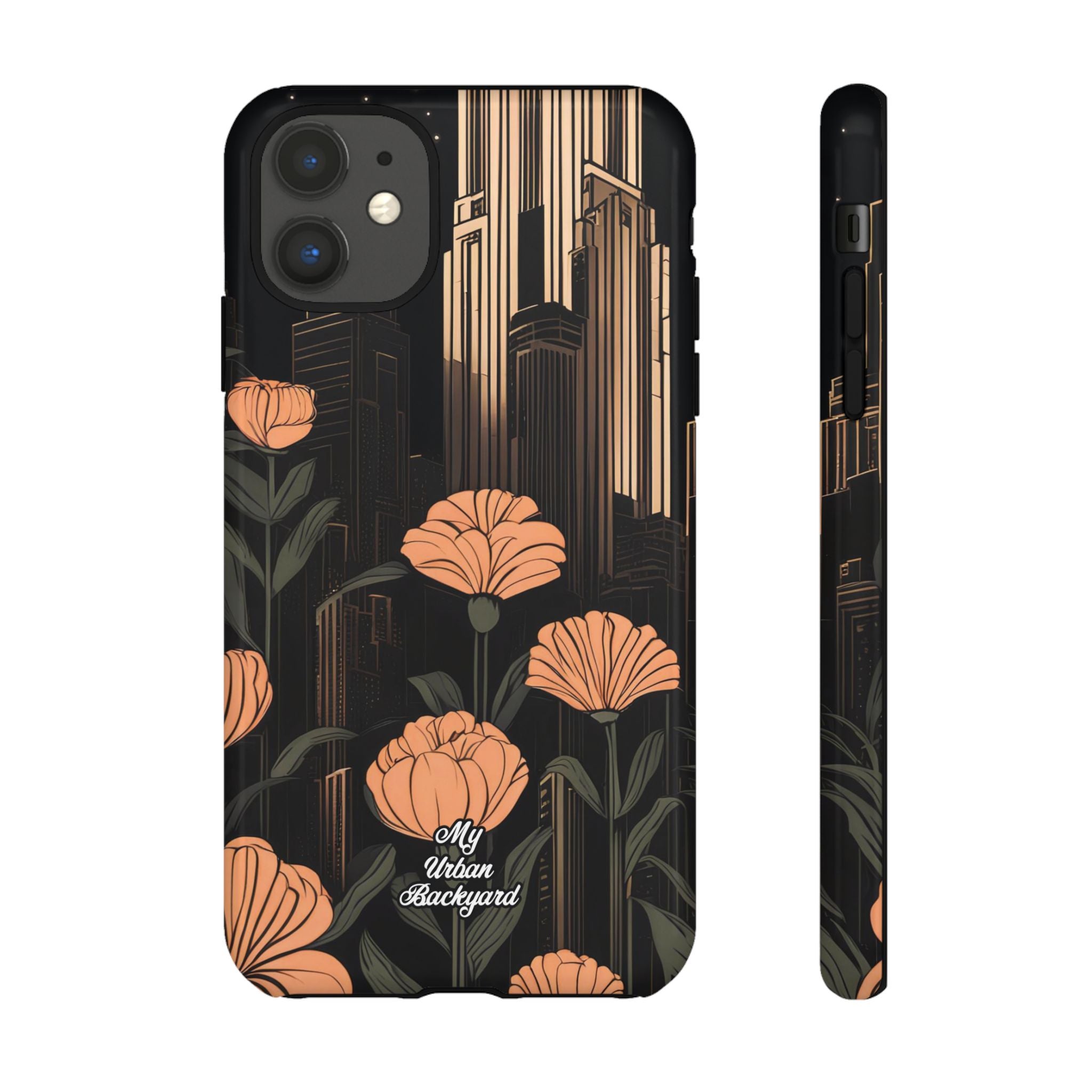Urban Evening with Flowers, Cell Phone Case