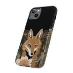 Art Deco Coyote with Flower, Cell Phone Case - Apple, Samsung, Google Pixel