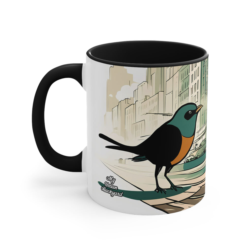 Little Urban Bird, Ceramic Mug - Perfect for Coffee, Tea, and More!