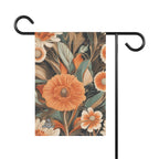 Orange Flowers, Garden Flag