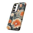 Orange and White Flowers, Cell Phone Case - Apple, Samsung, Google Pixel