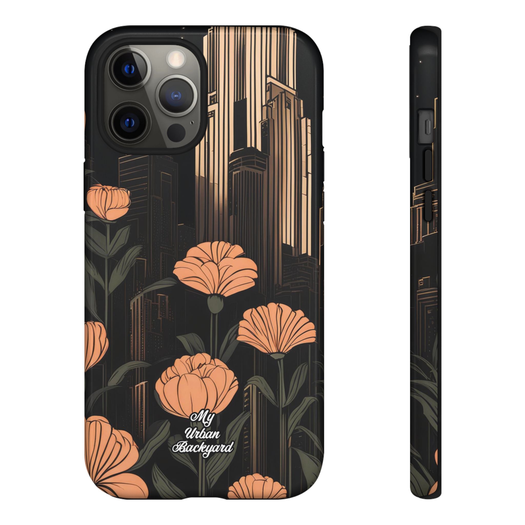 Urban Evening with Flowers, Cell Phone Case