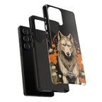 Wolf with Flowers, Animal Cell Phone Case - Apple, Samsung, Google Pixel