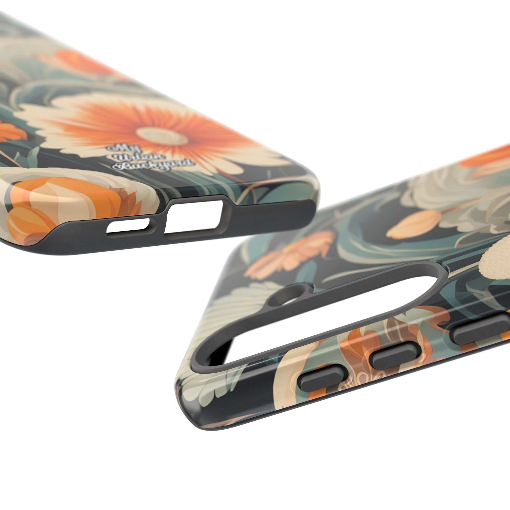 Orange and White Flowers, Cell Phone Case - Apple, Samsung, Google Pixel