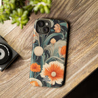 Orange and White Flowers, Cell Phone Case - Apple, Samsung, Google Pixel