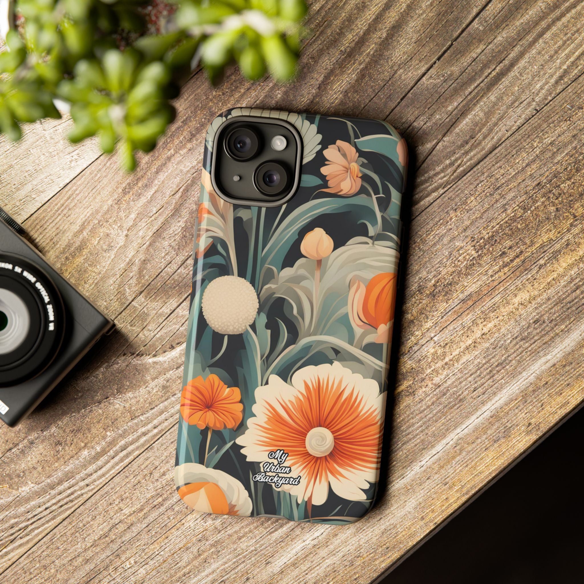 Orange and White Flowers, Cell Phone Case - Apple, Samsung, Google Pixel