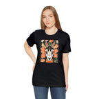 Goat with Orange Flowers, 100% Jersey Cotton T-Shirt