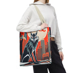 City Wolf Tote Bag, Tote with Cotton Handles For Everyday Use, 3 Sizes