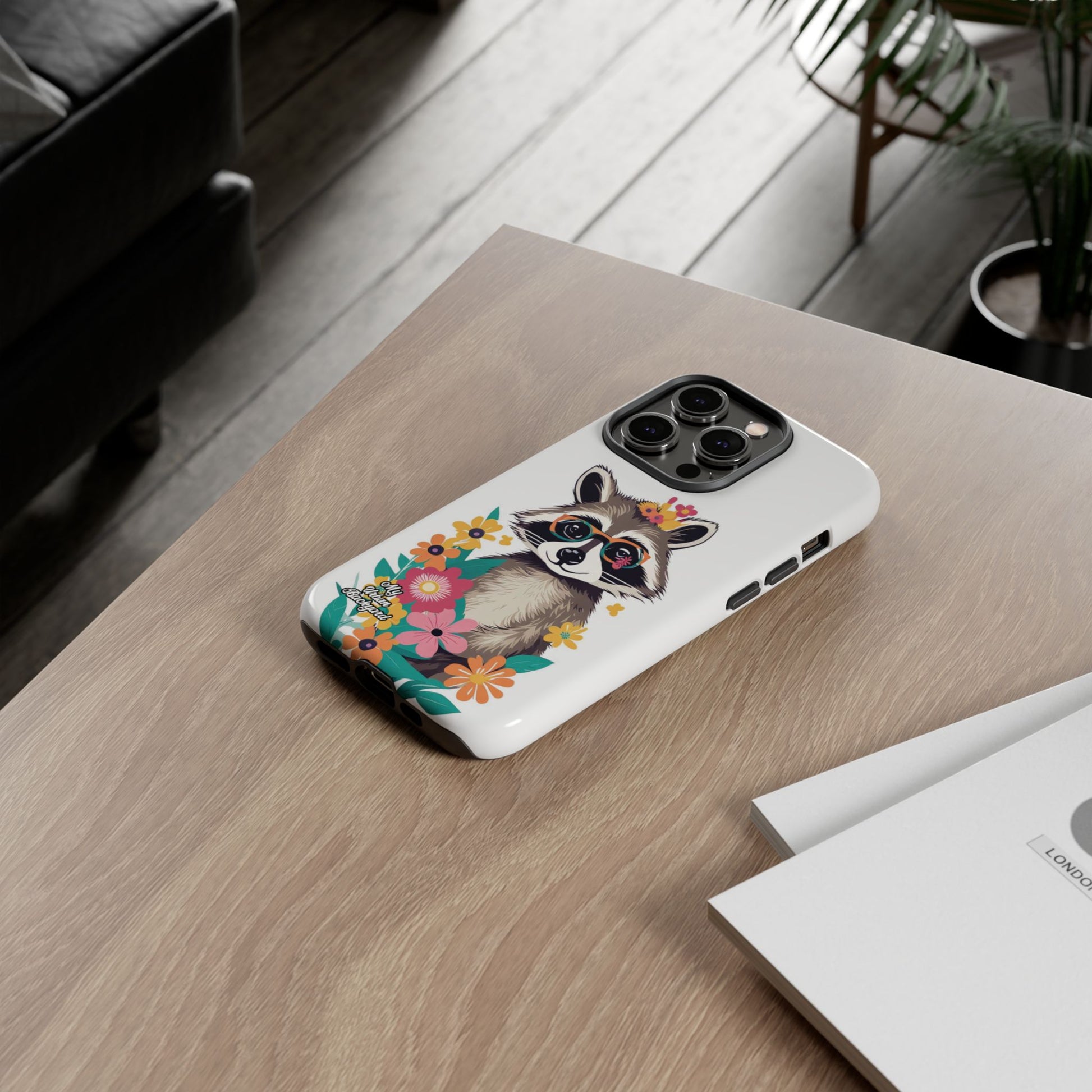 Raccoon with Glasses, Cell Phone Case - Apple, Samsung or Google Pixel