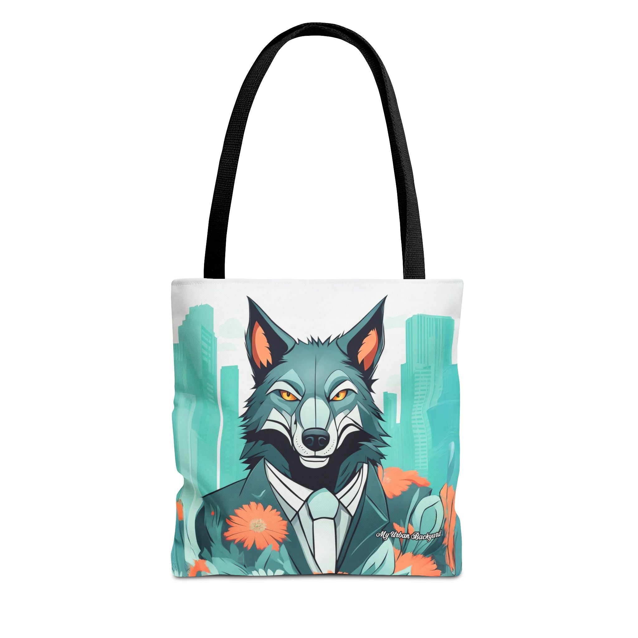 Vincent Blueclaw, Wolf Tote Bag with Cotton Handles For Everyday Use, 3 Sizes