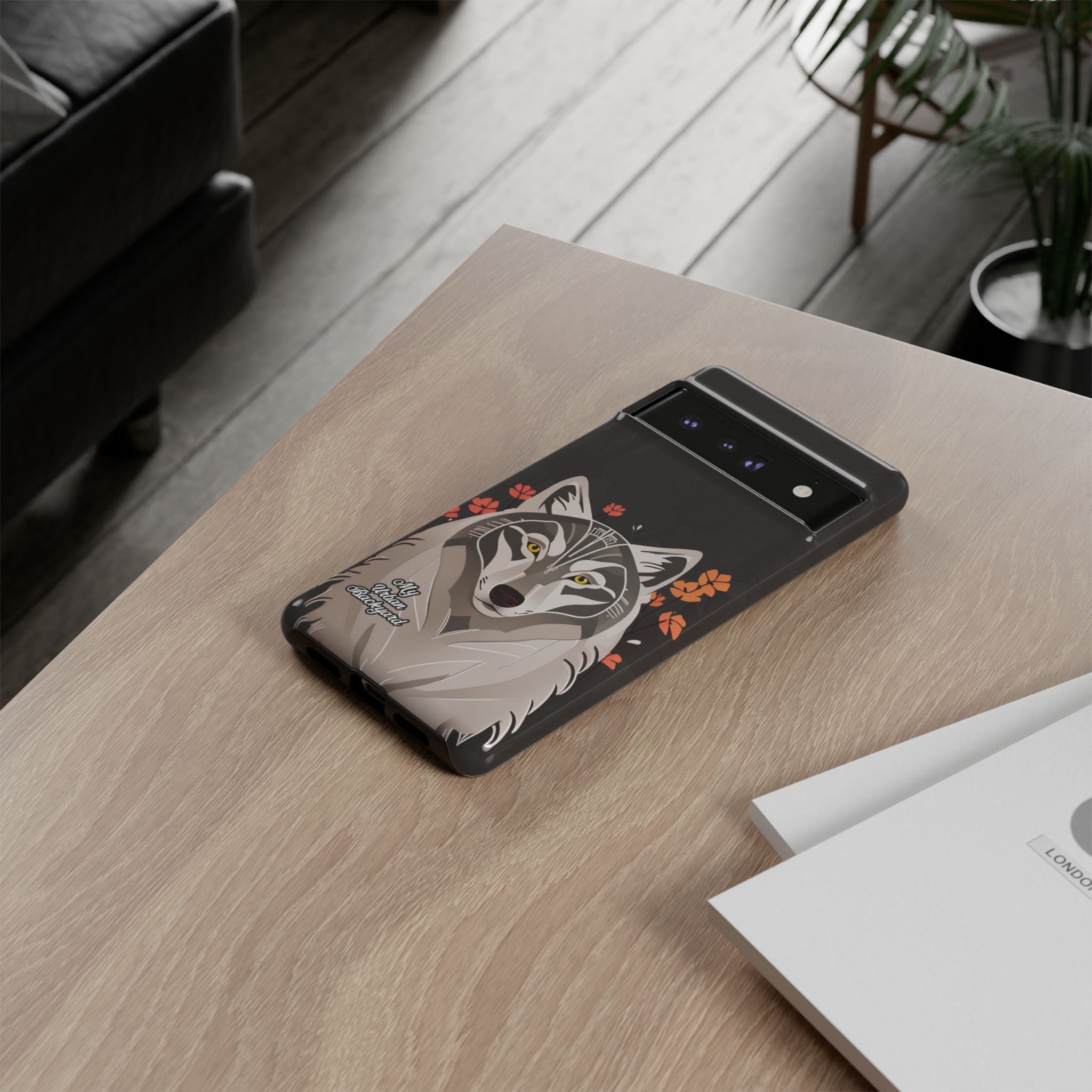 Art Deco Wolf, Cell Phone Case - Apple, Samsung, Google Pixel