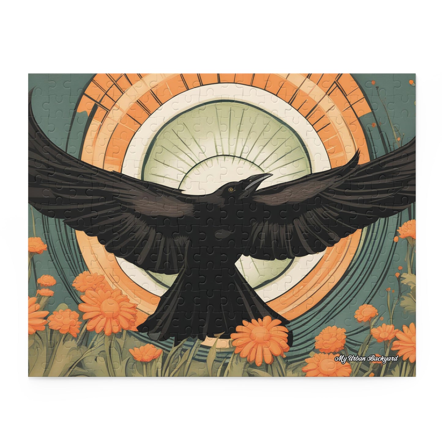 Flying Crow, Jigsaw Puzzle, (120, 252, or 500-Piece)