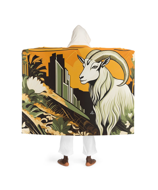 Urban Goat, Cozy Hooded Sherpa Fleece Blanket