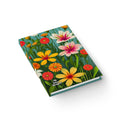 Hardcover Writing Journal with 128 ruled line pages - Wildflowers