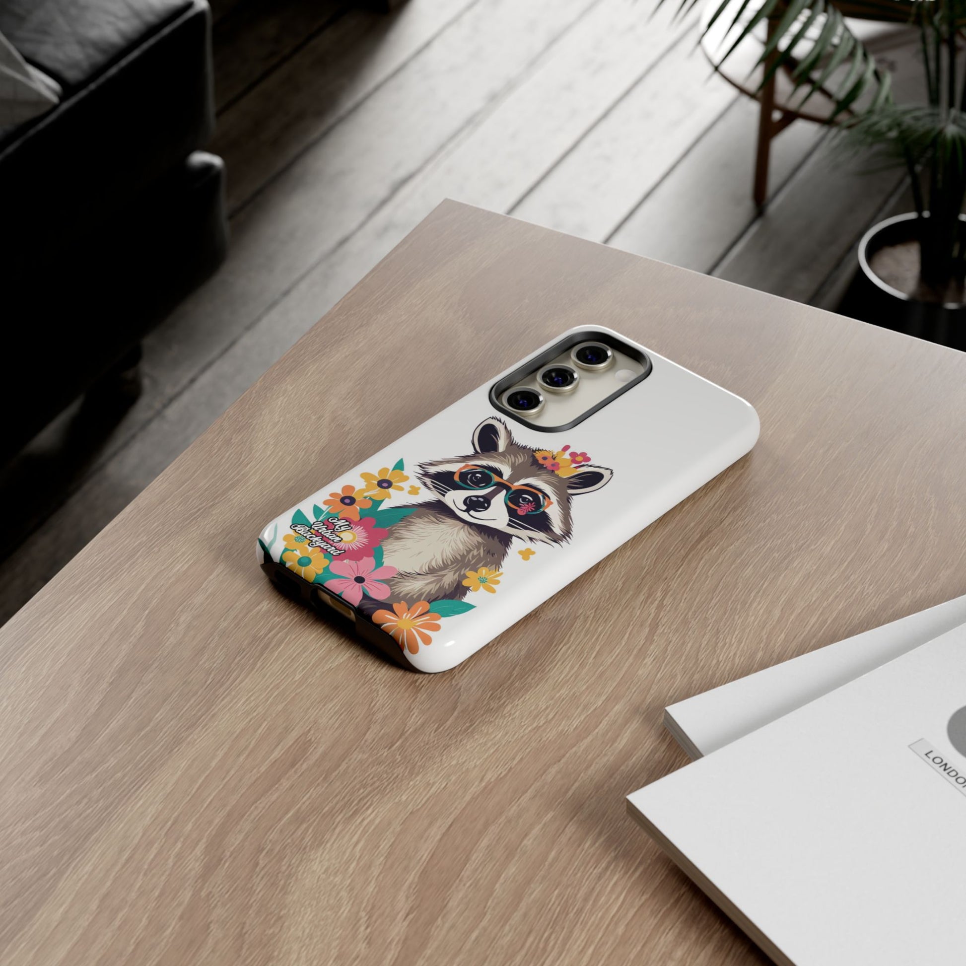 Raccoon with Glasses, Cell Phone Case - Apple, Samsung or Google Pixel