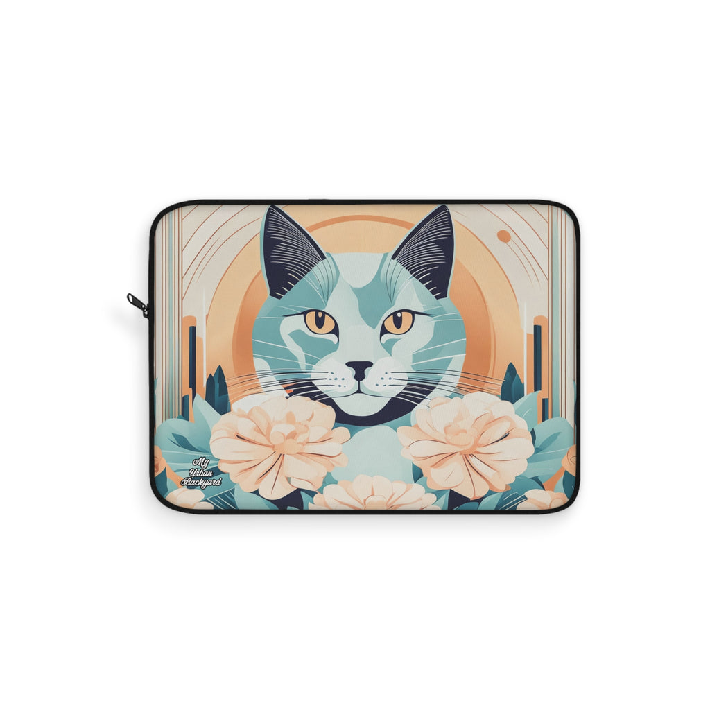 Leo Bluemane, Soft Cat Laptop Sleeve, Protective Case, Gift for Cat Lovers, Tech Accessory, Personalized Laptops, Stylish Cat Design