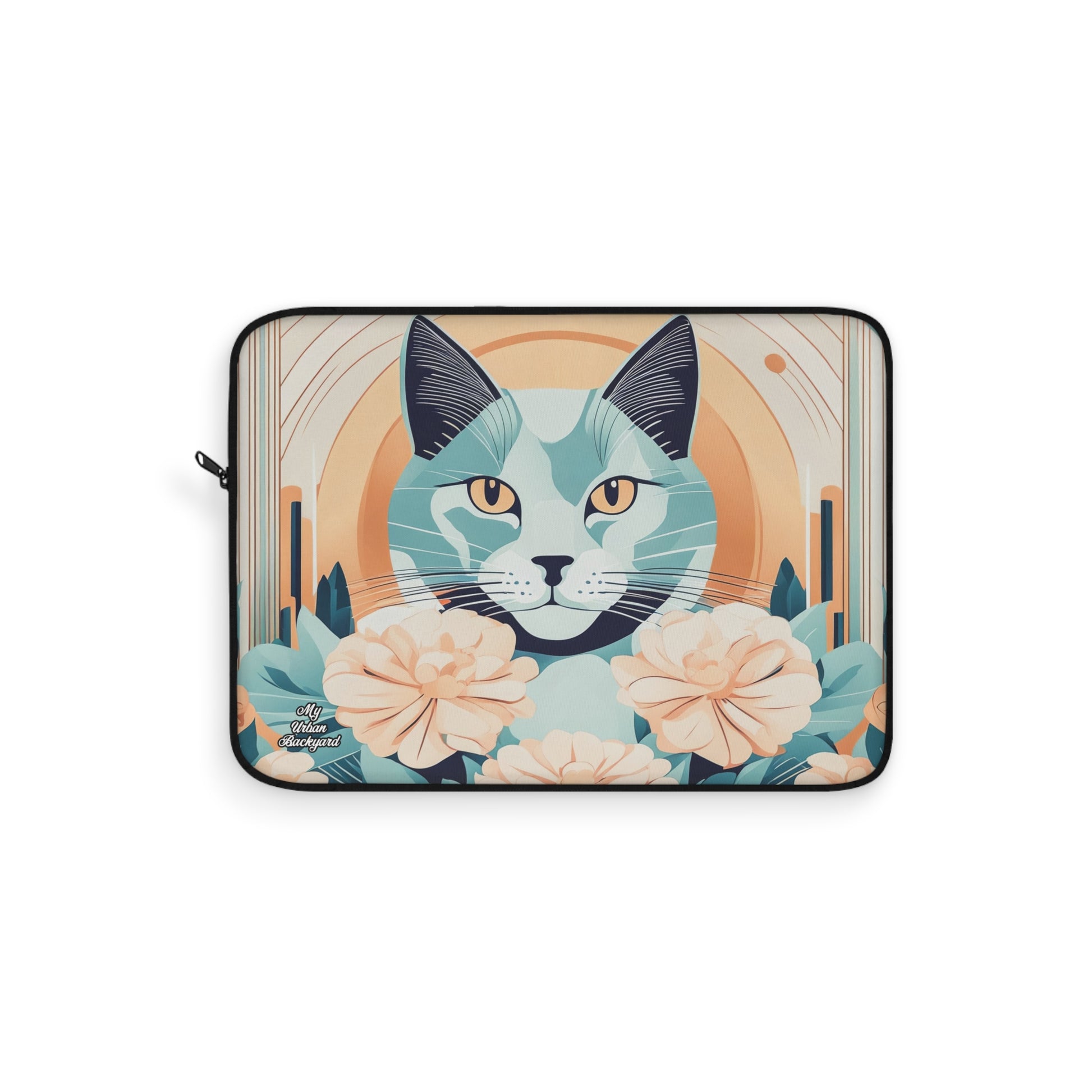 Leo Bluemane, Soft Cat Laptop Sleeve, Protective Case, Gift for Cat Lovers, Tech Accessory, Personalized Laptops, Stylish Cat Design