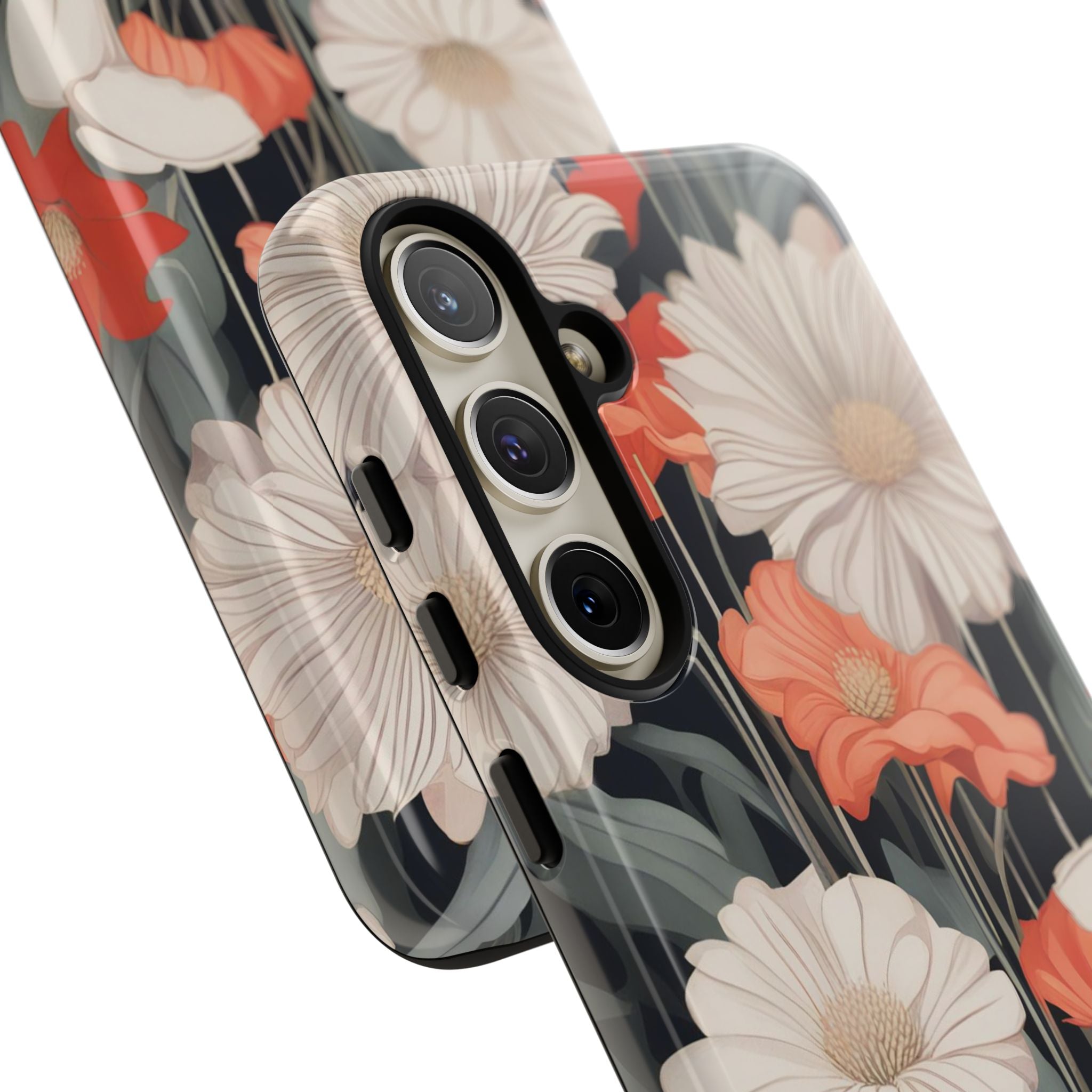 Art Deco Flowers, Cell Phone Case - Apple, Samsung, Google Pixel