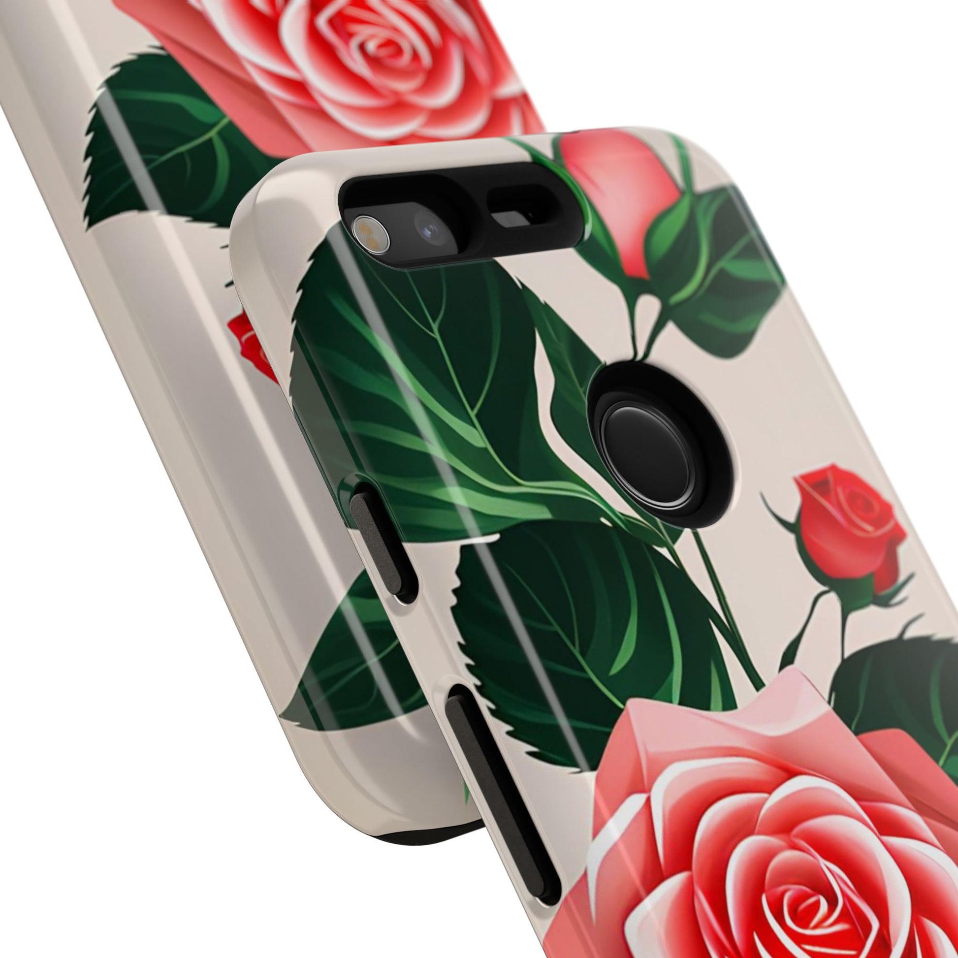 Pink Rose Flowers, Cell Phone Case - Apple, Samsung, Google Pixel