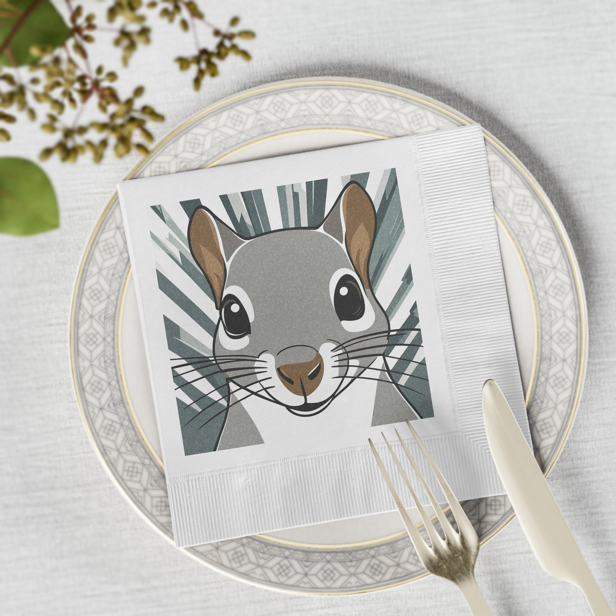 Woodland Squirrel Napkins